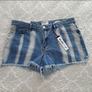 William Rast denim blue white stripe PERFECT short